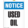 Notice  Used Oil Tag