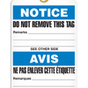 Bilingual Notice Â Personal Protection Equipment Required