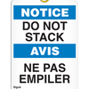 Bilingual Notice Â Do Not Stack