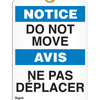 Bilingual Notice Â Do Not Move