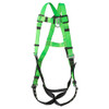 Hi-Vis Contractor Harness with Leg Strap Grommetts  - 1D Class A - FBH-10020A - Green