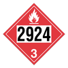 Flammable Liquid, Corrosive | Class 3 Placard