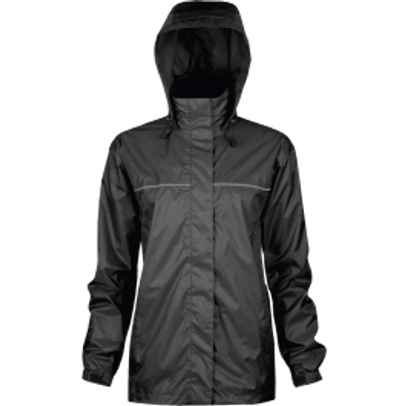 Ladies' Windigo Fully Lined Rain Jacket - Black | Viking Outwear