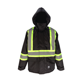 Jacket w/ Detachable Insulated Hood - Black  | Viking Outwears