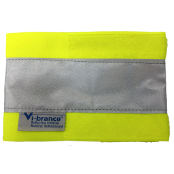 Safety Wrist Bands Comfort Adjustable 14" CSA 3M 4" Fluorescent Green | Viking Outwear