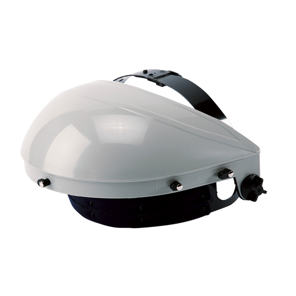 Single Crown Face Shield with Ratcheting Headgear