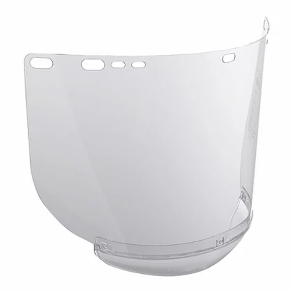 F20 PC Face Shield Visor CLR  9"x15.5"x0.040" Bnd Shp D | Jackson Safety