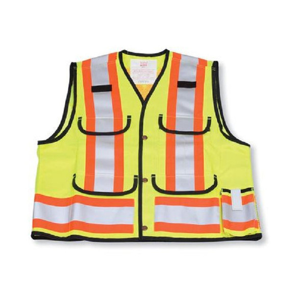 Lime Green Poly/Cotton Supervisor Vest | Big K Clothing