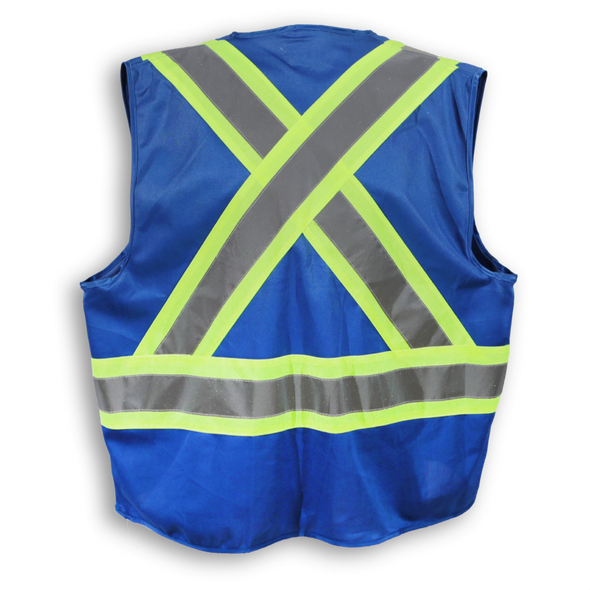 100% Polyester Safety Vest Royal Blue | Big K