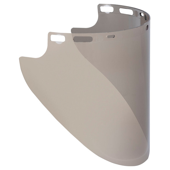 F50 Polycarbonate Face Shield - Aluminum - Shape R Unbound