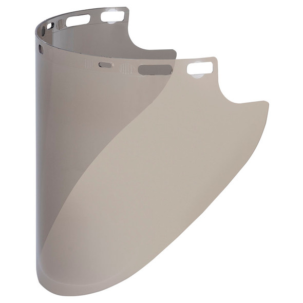 F50 Polycarbonate Face Shield - Aluminum - Shape R Unbound