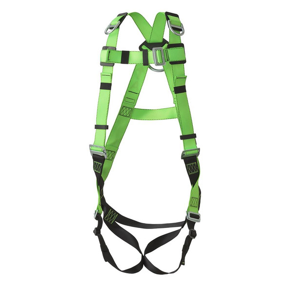 Safety Harness Contractor Series - Class AE - Buckle Type: Chest Pass-Thru / Legs Pass-Thru / Torso Friction - Universal Size