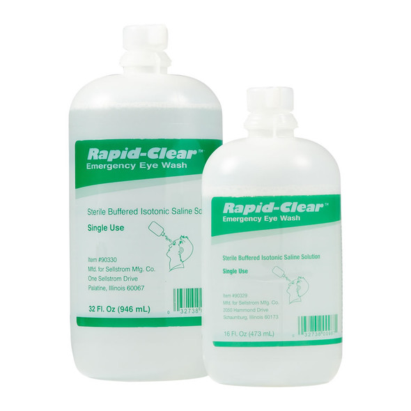 Rapid Clear Replacement Eyewash Bottle Parts