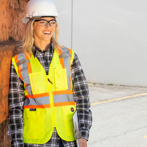 Women's Custom Fit Hi-Viz Mesh Back Safety Vest