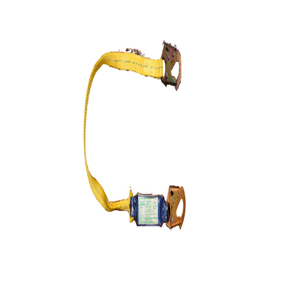 External Shock Absorbing Polyester Lanyard - Single Leg - Snaphook, 2" Gate Rebar Hook On Other End