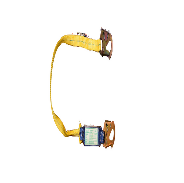 External Shock Absorbing Polyester Lanyard - Single Leg - Snaphook, 2.5" Gate Scaffold On Other End