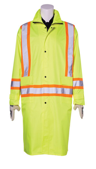 Dynamic  Traffic Rainsuit Summer Long Coat  Yellow/green