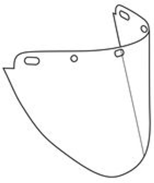 Dynamic Formed Windows Clear Face Shield Clear - 8 X 16 ½