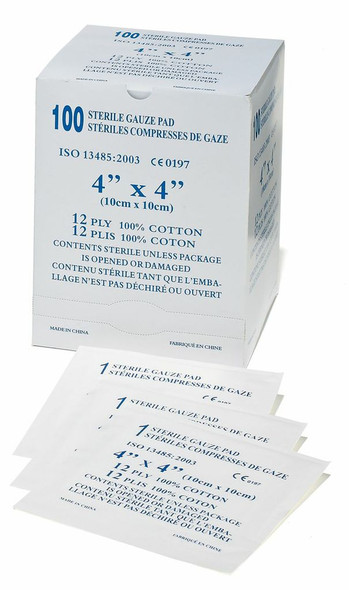 Dynamic Gauze Pad 4 x 4 sterile - Box of 100