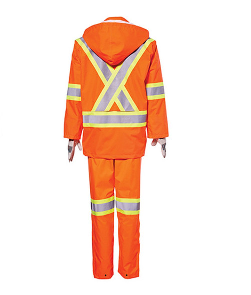 Dynamic Orange Rain Jacket