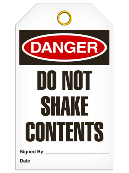 Danger - Do Not Shake Contents