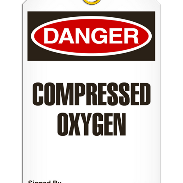 Danger - Compressed Oxyegen