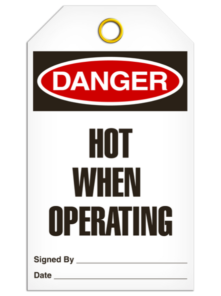 Danger - Hot When Operating