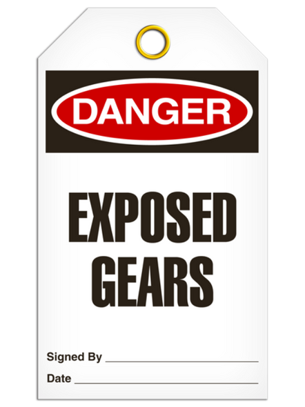 Danger - Exposed Gears