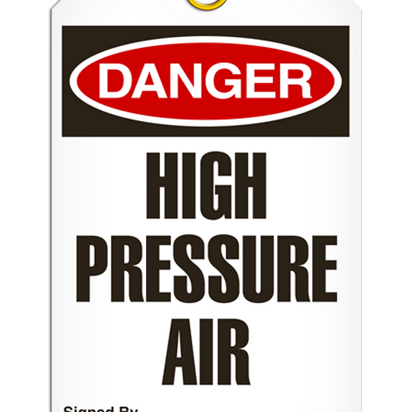 Danger - High Pressure Air