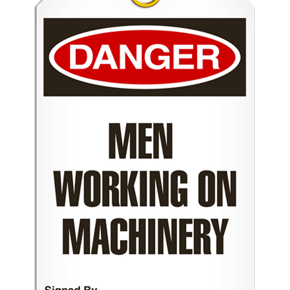 Danger - Men Working On Machinery