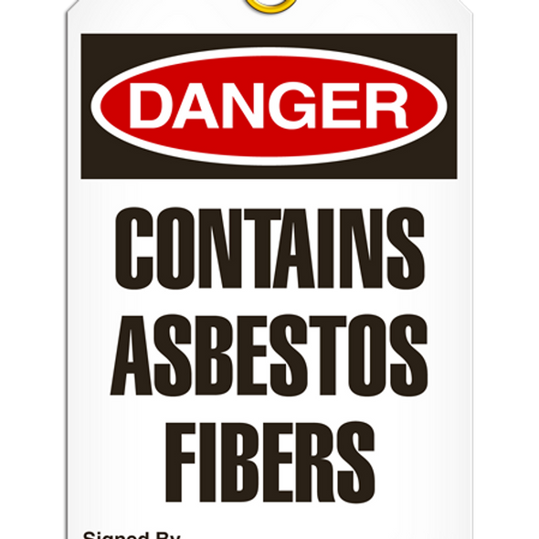 Danger - Contains Asbestos Fibers