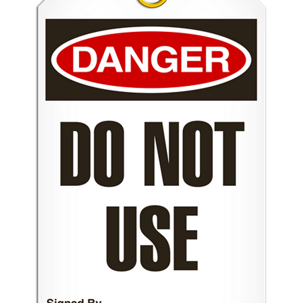 Danger Do Notã¢Â Use Safety Tag | 25 Pkg | Incom