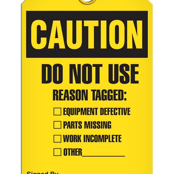 Caution - Do Not Use Reason Tagged: