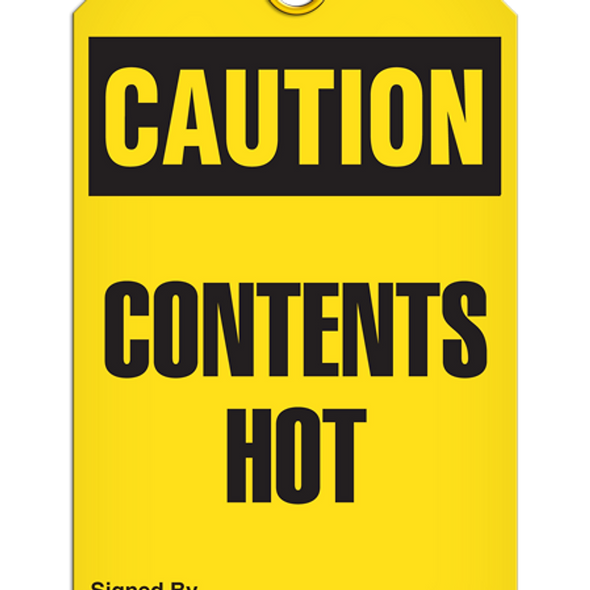 Caution - Contents Hot