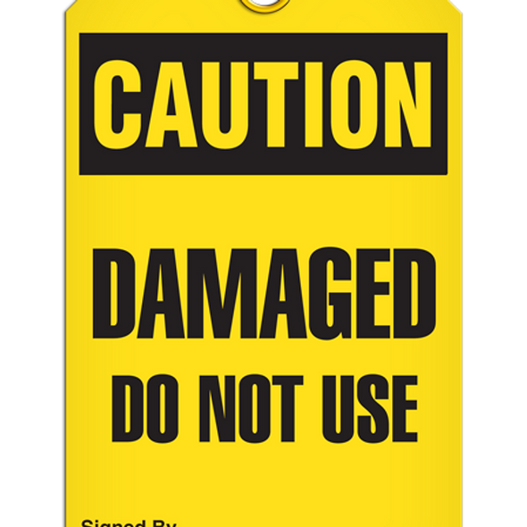 Caution - Damaged Do Not Use