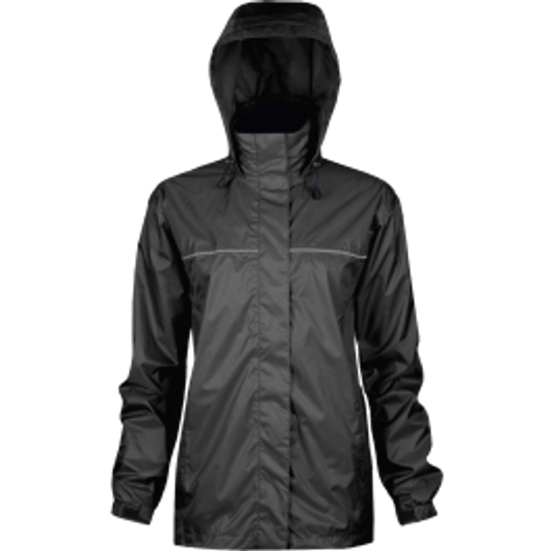 Ladies' Windigo Fully Lined Rain Jacket - Black | Viking Outwear