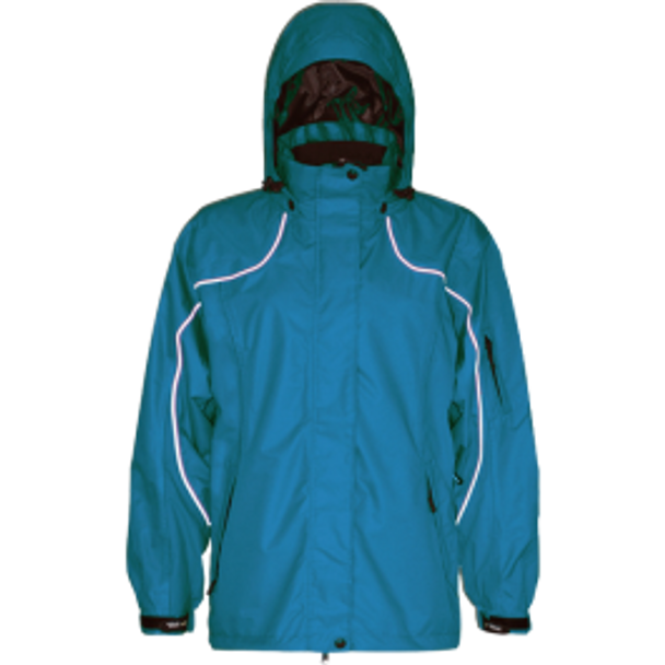 3-in-1 Zip-in ThermoMAXX® Berber Fleece Lined Parka - Pacific Blue | Viking Outwear