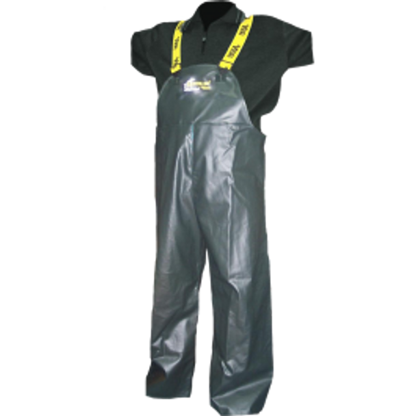 Bib Pant w/ Adjustable Waist Panel & Heavy-Duty Elastic Suspenders - Green | Viking Outwear