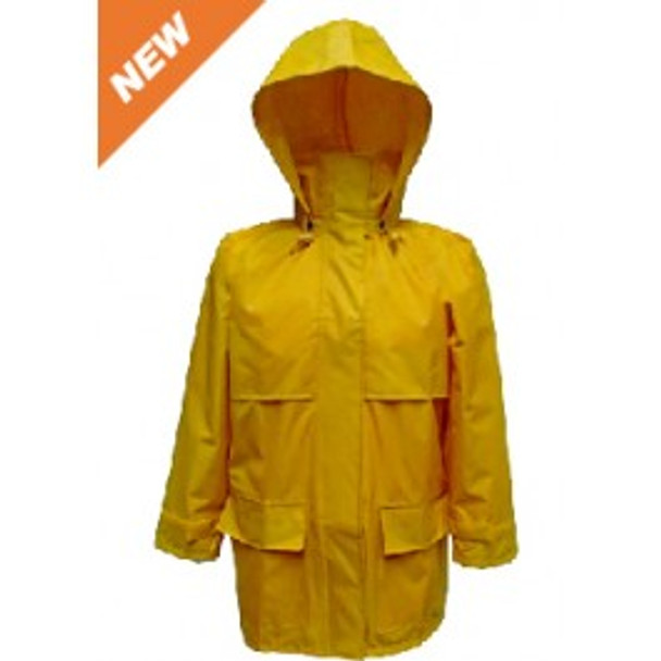 Jacket with Removable Hood - Yellow | Viking Outwear
