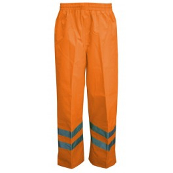 Safety Waist Pant, Ripstop Material - Fluorescent Orange  | Viking Outwears