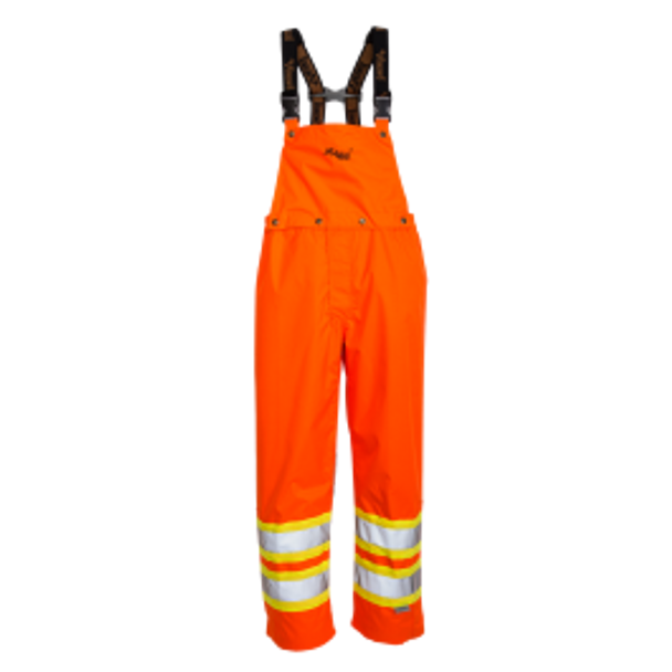 Detachable Bib Safety Pants - Fluorescent Orange  | Viking Outwears