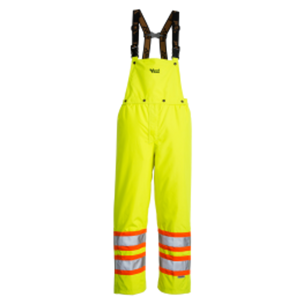 ThermoMAXX® Insulated Safety Pants w/Detachable Bib - Fluorescent Green  | Viking Outwears