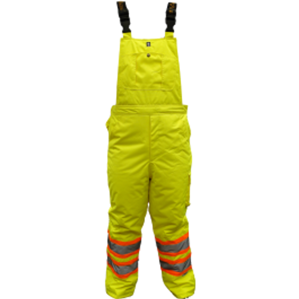 ThermoMAXX® Insulated Bib Safety Pants - Fluorescent Green  | Viking Outwears