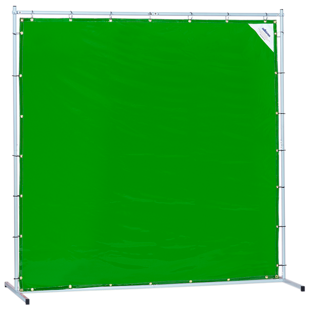 Sellstrom Welding Curtain with Frame - 6'x6' - Green - S97342
