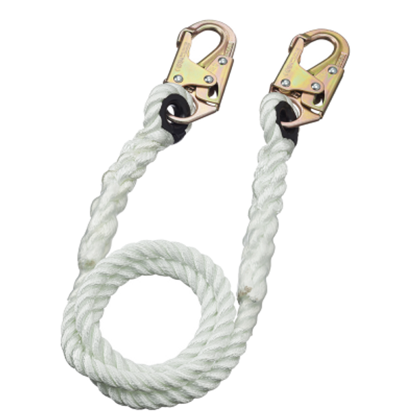 Restraint Lanyard - 5/8" Rope - Snap Hooks  | Peakworks