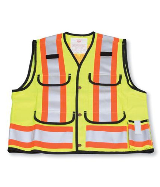 Lime Green Poly/Cotton Supervisor Vest | Big K Clothing