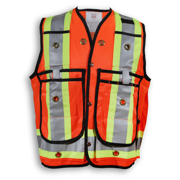 CROWN Zipper Hi-Viz Safety Vest
