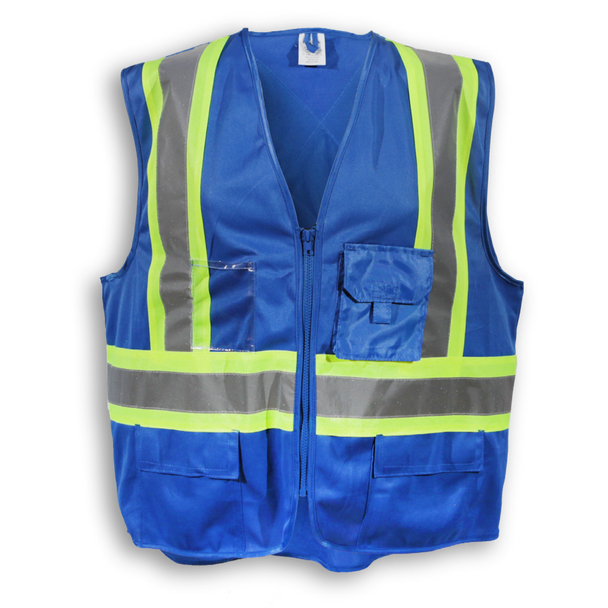 100% Polyester Safety Vest Royal Blue | Big K