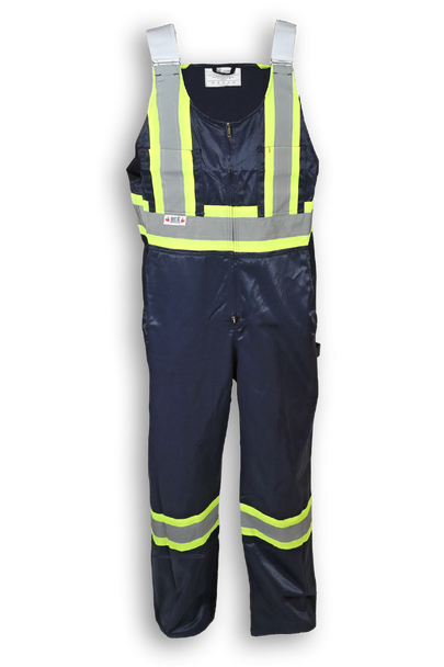 Navy Blue Poly/Cotton Traffic Safety Overalls