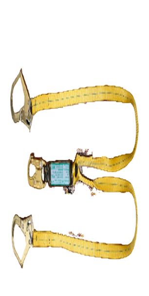 External Shock Absorbing Polyester Lanyard - Double Leg - Snaphook and 2" Gate Rebar Loop Other End